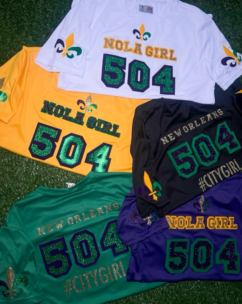 504 Mardi Gras Jersey Tee” (5 Colors) Adults – The Brad & Benny Way