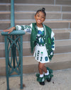 “Kids Grad Varsity Pleated Set”