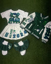 “Kids Grad Varsity Pleated Set”