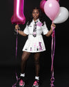 “Birthday Pleated Button Up Set”