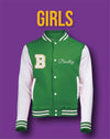 “Princess Varsity Jacket” (Kelly Green)
