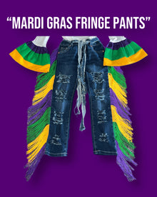 “Mardi Gras Fringe Pants” (Only)