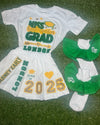 “Kids Grad Pleated Set” (No Ruffle Sleeves)