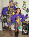 “Leopard X Mardi Gras Set”
