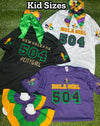 “504 Mardi Gras Jersey Tee” (3 Colors) Girls