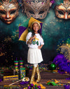 “504 Mardi Gras Jersey Tee” (3 Colors) Girls