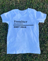 “Daughter Tee” (White) of Mom