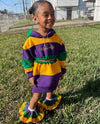 “Mardi Gras Ruffle Socks”