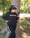 “BG Crewneck” (Black x Hot Pink)