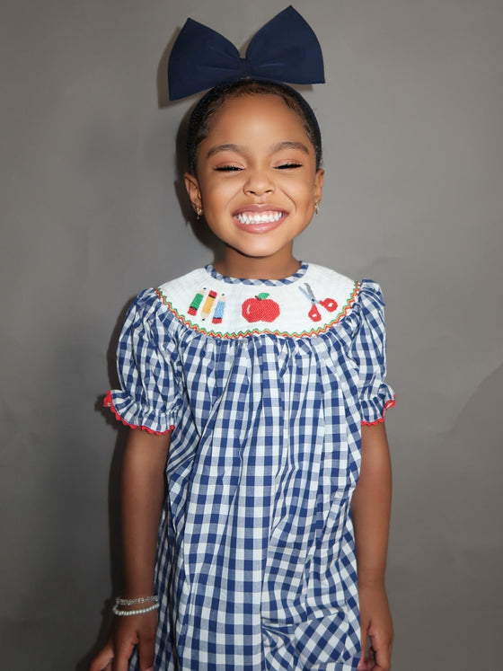 “Navy & White B2S SmoC Dress”