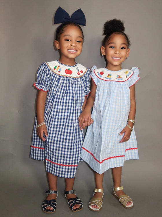 “Navy & White B2S SmoC Dress”