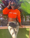 “BG Hoodie” (HighLighter Orange x White)
