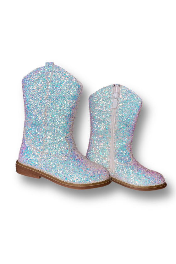 “BBWay Cutesy Boots” (Glitter Blue)