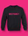 “BG Crewneck” (Black x Hot Pink)