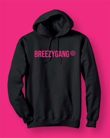  “BG Hoodie” (Black x Hot Pink)