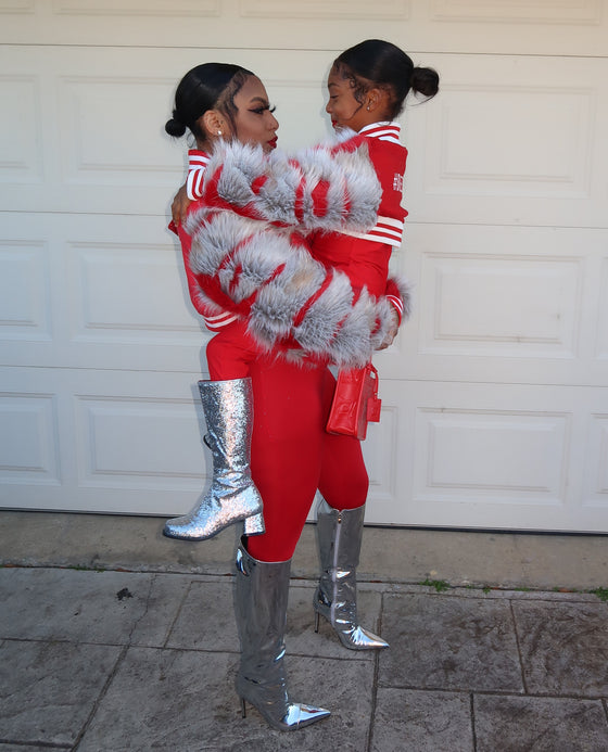 Mommy & Mini Varsity Poppin Jacket (3COLORS)