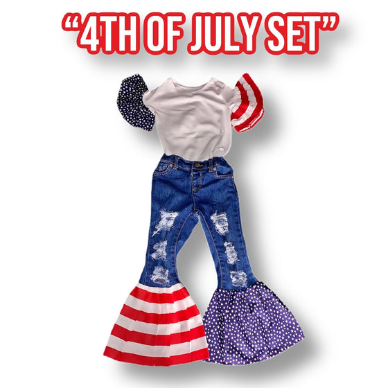 “Fourth Of July Pants Set”